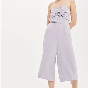 TOPSHOP PETITE TIE BANDEAU JUMPSUIT